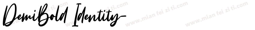 DemiBold Identity字体转换